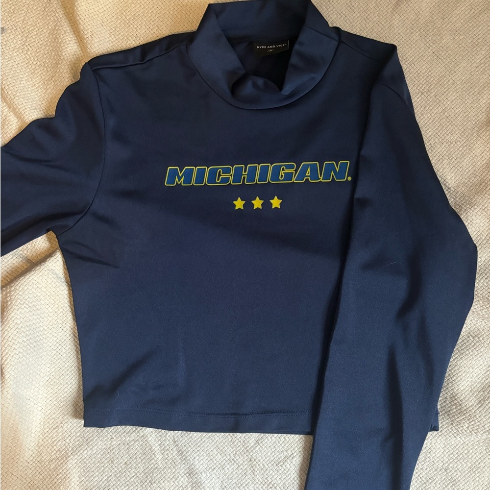 Hype&Vice Michigan Cropped Long Sleeve